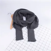 Autumn And Winter Wool Scarf  Men And Women's Long Neck Shawl With Sleeves Knitted Scarf sku image 5