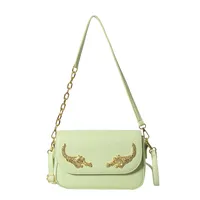 Women's Pu Leather Solid Color Elegant Classic Style Square Magnetic Buckle Shoulder Bag Underarm Bag sku image 2