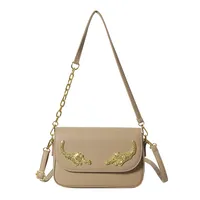 Women's Pu Leather Solid Color Elegant Classic Style Square Magnetic Buckle Shoulder Bag Underarm Bag sku image 5