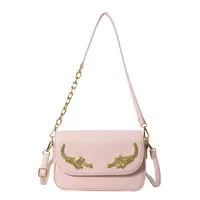 Women's Pu Leather Solid Color Elegant Classic Style Square Magnetic Buckle Shoulder Bag Underarm Bag sku image 1