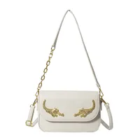 Women's Pu Leather Solid Color Elegant Classic Style Square Magnetic Buckle Shoulder Bag Underarm Bag sku image 6