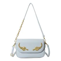 Women's Pu Leather Solid Color Elegant Classic Style Square Magnetic Buckle Shoulder Bag Underarm Bag sku image 7