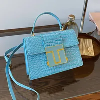 Women's Pu Leather Solid Color Elegant Classic Style Square Lock Clasp Handbag Crossbody Bag main image 2