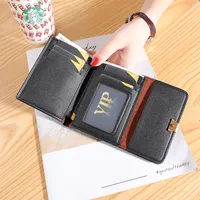 Women's Solid Color Pu Leather Zipper Wallets main image 5