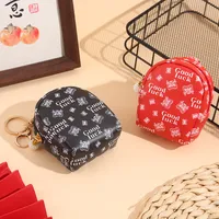 Unisex Letter Little Bear Pu Leather Alloy Zipper Coin Purses main image 2