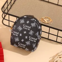 Unisex Letter Little Bear Pu Leather Alloy Zipper Coin Purses sku image 1