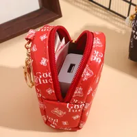 Unisex Letter Little Bear Pu Leather Alloy Zipper Coin Purses main image 3
