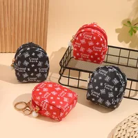 Unisex Letter Little Bear Pu Leather Alloy Zipper Coin Purses main image 1