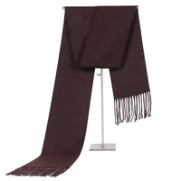Autumn And Winter  Designed New Low Price Simple Color Men's Scarf Cashmere Tassel Scarf Gift sku image 4