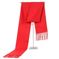 Autumn And Winter  Designed New Low Price Simple Color Men's Scarf Cashmere Tassel Scarf Gift sku image 5