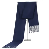 Autumn And Winter  Designed New Low Price Simple Color Men's Scarf Cashmere Tassel Scarf Gift sku image 6