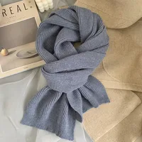 Korean-style  New Scarf Women's Winter  Soft Warm Knitted Thickened Instagram Style Fashionable Scarf For Students main image 2