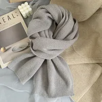 Korean-style  New Scarf Women's Winter  Soft Warm Knitted Thickened Instagram Style Fashionable Scarf For Students main image 3