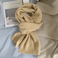 Korean-style  New Scarf Women's Winter  Soft Warm Knitted Thickened Instagram Style Fashionable Scarf For Students main image 4