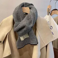 Korean Style Simple  Wool Scarf Women's Autumn And Winter Fashion New Japanese Style  Student Knitted Scarf Couple sku image 3