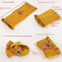 Wool Knitted Baby Scarf Winter Children's Casual Collar Boys And Girls Scarf Warm Baby Scarf Children's main image 3