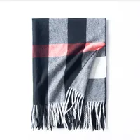 Deqing Siyue  Scarf New Autumn And Winter Thickened Warm Cashmere Scarf Plaid Printed Autumn And Winter Scarf For Women sku image 1