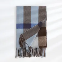 Deqing Siyue  Scarf New Autumn And Winter Thickened Warm Cashmere Scarf Plaid Printed Autumn And Winter Scarf For Women sku image 5