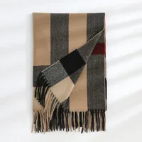 Deqing Siyue  Scarf New Autumn And Winter Thickened Warm Cashmere Scarf Plaid Printed Autumn And Winter Scarf For Women sku image 7