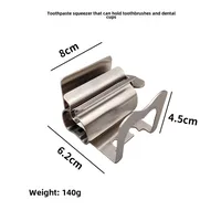 304 Stainless Steel Toothpaste Squeezer Manual Spinning Toothpaste Facial Cleanser Skin Care Products Hair Cream Squeezer Wholesale sku image 7