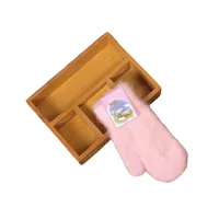 Rabbit Fur Gloves Korean Dongdaemun Winter Warm Women's Bag Finger Fleece-lined Thickened Multi-finger Solid Color Glove Bag Finger Gloves main image 5