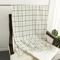 Women's Casual Style Business Basic Plaid Imitation Cashmere Polyester Scarf main image 5