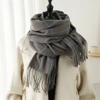 Women's Casual Style Business Basic Plaid Imitation Cashmere Polyester Scarf main image 3