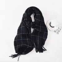 Women's Basic Plaid Imitation Cashmere Polyester Scarf sku image 3