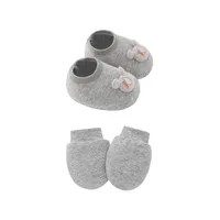 Newborn Baby Cap Baby Hat Baby Gloves Baby Shoes Three-piece Set 892 sku image 26