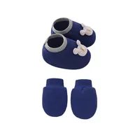 Newborn Baby Cap Baby Hat Baby Gloves Baby Shoes Three-piece Set 892 sku image 20