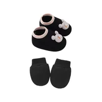 Newborn Baby Cap Baby Hat Baby Gloves Baby Shoes Three-piece Set 892 sku image 22