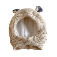 Winter Fleece-lined Thickened Children's Baby Rabbit Ear Protection Baby Boys And Girls Knitted Hat Cute Wool Hat main image 5