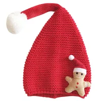 M303 Children's New Cartoon Christmas Sweet Fur Ball Cute Autumn And Winter Warm Pullover Casual Knitted Wool Hat main image 3