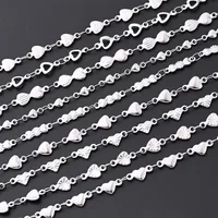1m/Package 304 Stainless Steel Polished 10x4.5mm 10x5mm 13x3.5mm Jewelry Accessories main image 1