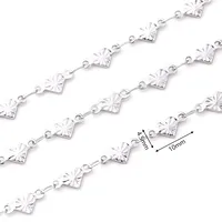 1m/Package 304 Stainless Steel Polished 10x4.5mm 10x5mm 13x3.5mm Jewelry Accessories sku image 4