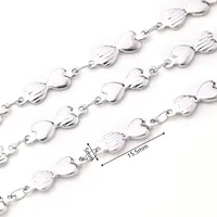 1m/Package 304 Stainless Steel Polished 10x4.5mm 10x5mm 13x3.5mm Jewelry Accessories sku image 8