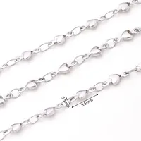 1m/Package 304 Stainless Steel Polished 10x4.5mm 10x5mm 13x3.5mm Jewelry Accessories sku image 7