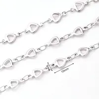 1m/Package 304 Stainless Steel Polished 10x4.5mm 10x5mm 13x3.5mm Jewelry Accessories sku image 9