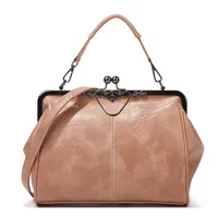 Women's Bag Handbag Shoulder Bag Crossbody Bag Women's Bag Clip Bag British Retro Postman Bag sku image 4
