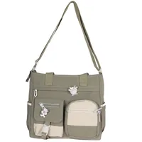 Korean-style Ulzzang Academy Style Vintage Mori Artistic  Girl Student Colored Large Capacity Shoulder Bag main image 5