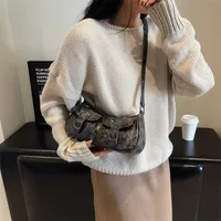 Wholesale Sweet Cool Motorcycle Bag For Women  New Niche Fashion Shoulder Underarm Bag Small Red Book  Women's Bag main image 3