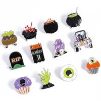 Funny Cool Style Eye Spider Skull Alloy Plating Unisex Brooches main image 3