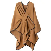 Women's Streetwear Solid Color Imitation Cashmere Acrylic Shawl sku image 1