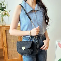 Women's Small Cloth Solid Color Streetwear Shell Magnetic Buckle Shoulder Bag Crossbody Bag main image 5