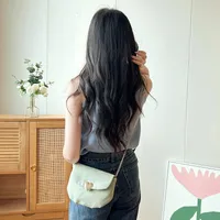 Women's Small Cloth Solid Color Streetwear Shell Magnetic Buckle Shoulder Bag Crossbody Bag main image 4
