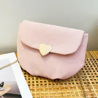 Women's Small Cloth Solid Color Streetwear Shell Magnetic Buckle Shoulder Bag Crossbody Bag sku image 2