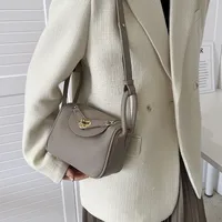Retro Western Style Children's Bag  New PU Litchi Pattern Mini Portable Crossbody Shoulder Small Square Bag Trendy main image 4