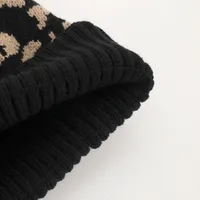 Unisex Casual Preppy Style Streetwear Leopard Eaveless Wool Cap main image 9