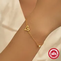 925 Sterling Silver Bracelets Elegant Simple Style Streetwear main image 2