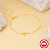 925 Sterling Silver Bracelets Elegant Simple Style Streetwear main image 4